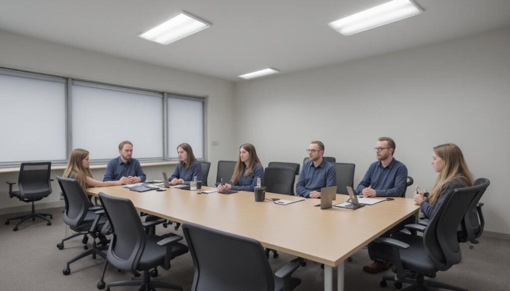 group of people sitting together